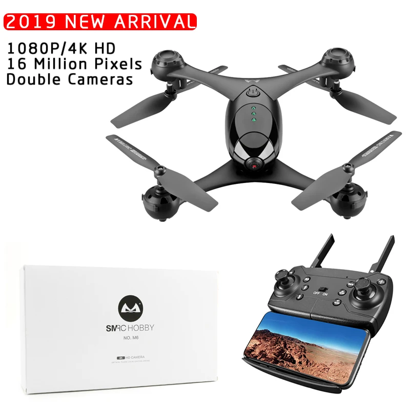 (NEW ARRIVAL) SMRC M6 1080P/4K RC Drone HD Gimbal Double Cameras WIFI FPV Quadcopter AltitudeHovering Gravity Object Tracking
(NEW ARRIVAL) SMRC M6 1080P/4K RC Drone HD Gimbal Double Cameras WIFI FPV Quadcopter AltitudeHovering Gravity Object Tracking