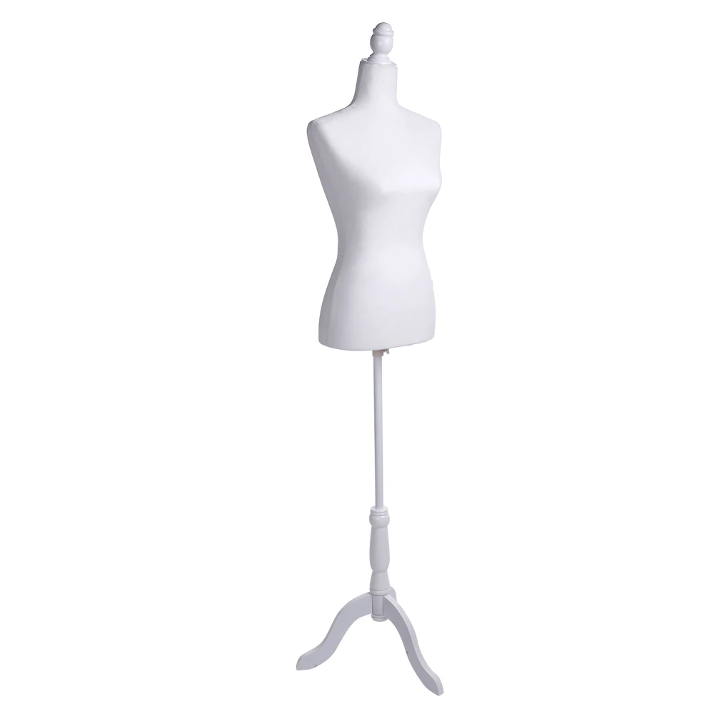 White /& Black Female Mannequin Model Metal Torso Dress Maker Display