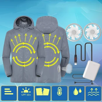 Air Conditioning Jacket Waterproof Anti-UV Clothing USB Cooling Conditioned Fan Jackets For Outdoor High Temperature Working
Air Conditioning Jacket Waterproof Anti-UV Clothing USB Cooling Conditioned Fan Jackets For Outdoor High Temperature Working