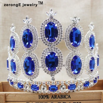 zerongE jewelry 5.2inch colorful crystal tiara crown royay blue woment carnival party decoration hair band crown tiara
zerongE jewelry 5.2inch colorful crystal tiara crown royay blue woment carnival party decoration hair band crown tiara
