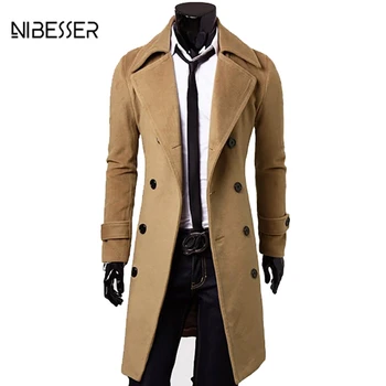 NIBESSER Large Size Male Long Coat Woolen Men's Long Woolen Coats Casual Fashion Men Slim Coat 2019 New Autumn And Winter 
NIBESSER Large Size Male Long Coat Woolen Men's Long Woolen Coats Casual Fashion Men Slim Coat 2019 New Autumn And Winter