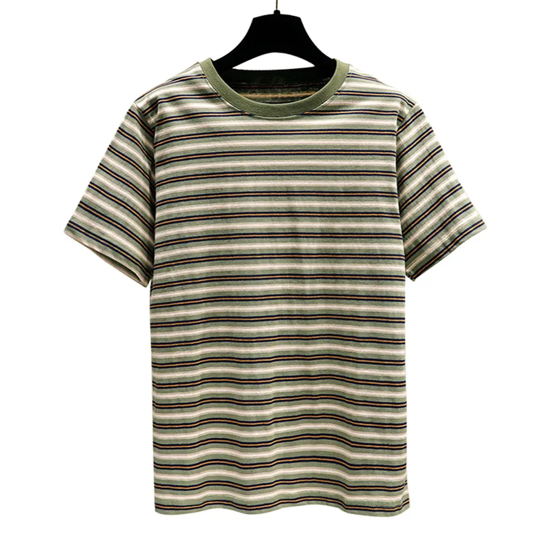 2019 Women T-shirts Summer Harajuku Casual striped Tops Tee Short sleeve 100% Cotton T shirt For Women Clothing
2019 Women T-shirts Summer Harajuku Casual striped Tops Tee Short sleeve 100% Cotton T shirt For Women Clothing