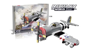 Military ww2 America P-47 Thunderbolt Fighter Model Building Blocks DIY Bricks Toys Gifts
Military ww2 America P-47 Thunderbolt Fighter Model Building Blocks DIY Bricks Toys Gifts