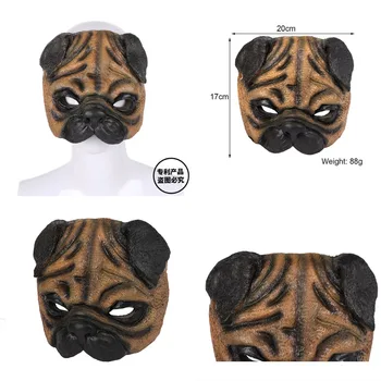 Animal dog Mask Cosplay pug dog Mask Animal Latex Masks Helmet Halloween Party Props Adult Kids Decortion Tricky Funny masks
Animal dog Mask Cosplay pug dog Mask Animal Latex Masks Helmet Halloween Party Props Adult Kids Decortion Tricky Funny masks