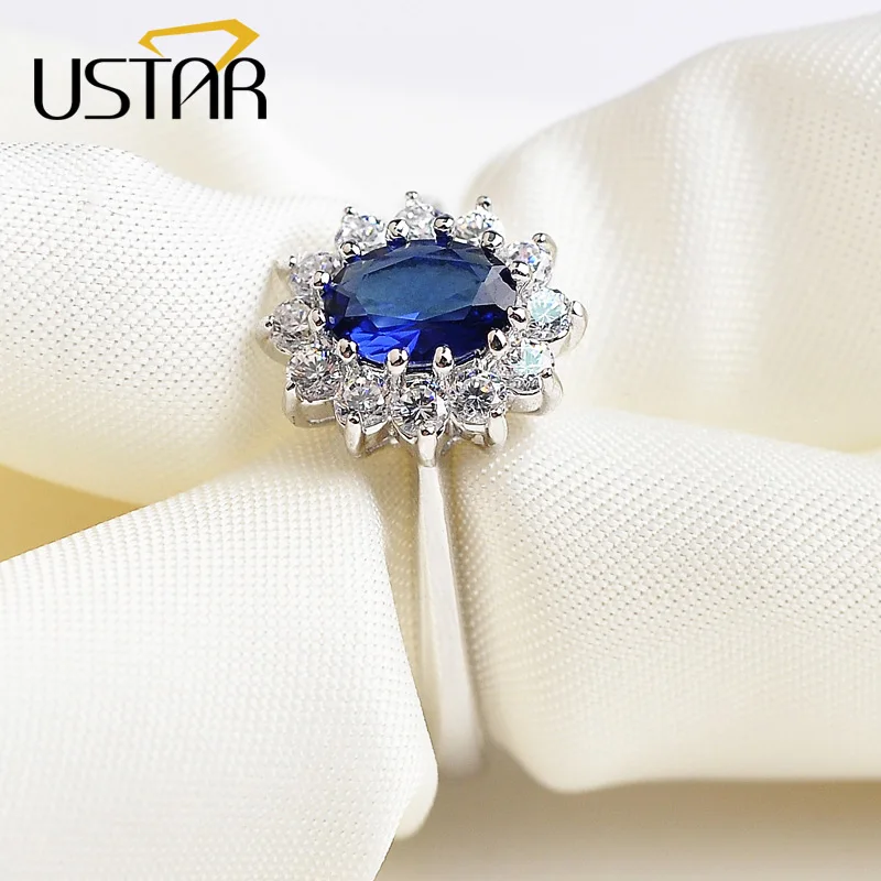 Luxury palace Princess Diana Blue Stone Wedding rings 18K Gold Plated Made with 100% Austria Crystals Anillos Anel Joias ouro
Luxury palace Princess Diana Blue Stone Wedding rings 18K Gold Plated Made with 100% Austria Crystals Anillos Anel Joias ouro