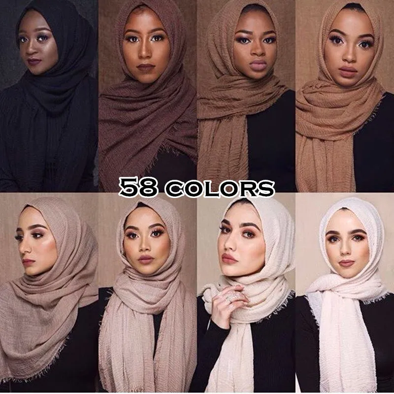 women plain maxi hijab shawl ripple scarf wrinkle muslim scarves and shawls fringe long wrap soft muffler hot sale
women plain maxi hijab shawl ripple scarf wrinkle muslim scarves and shawls fringe long wrap soft muffler hot sale