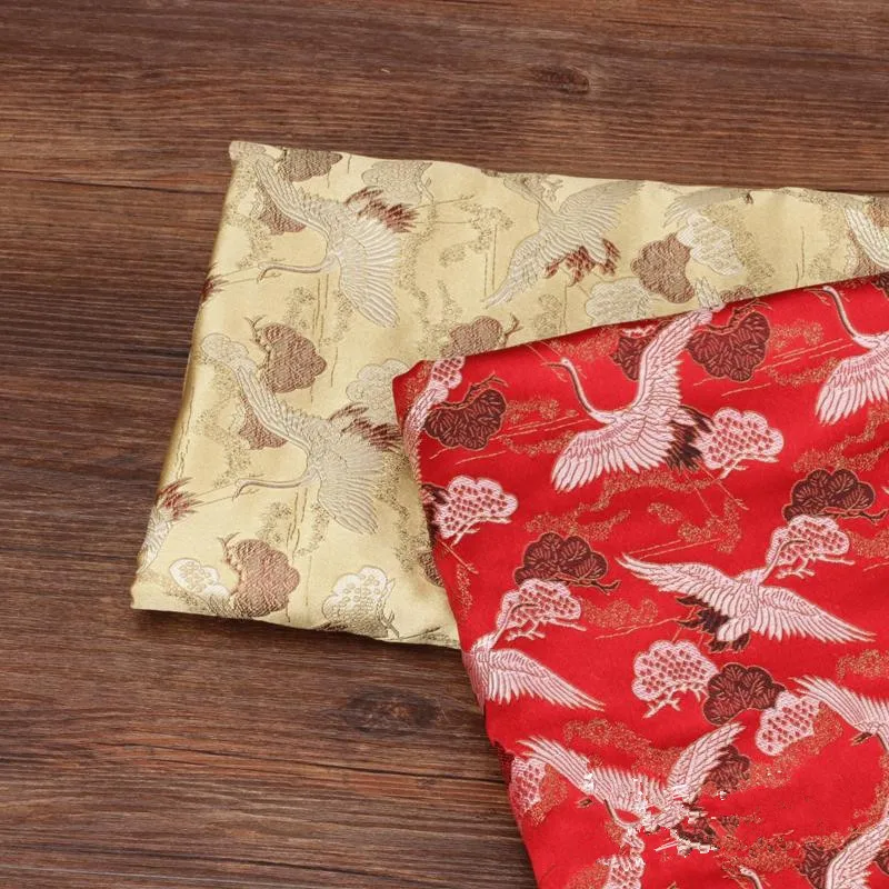 CF07 The Crane Brocade Jacquard Fabric For Traditional Chinese Fabric Wedding Cheongsam Qipao Fabric Mulberry Silk DIY Material
CF07 The Crane Brocade Jacquard Fabric For Traditional Chinese Fabric Wedding Cheongsam Qipao Fabric Mulberry Silk DIY Material