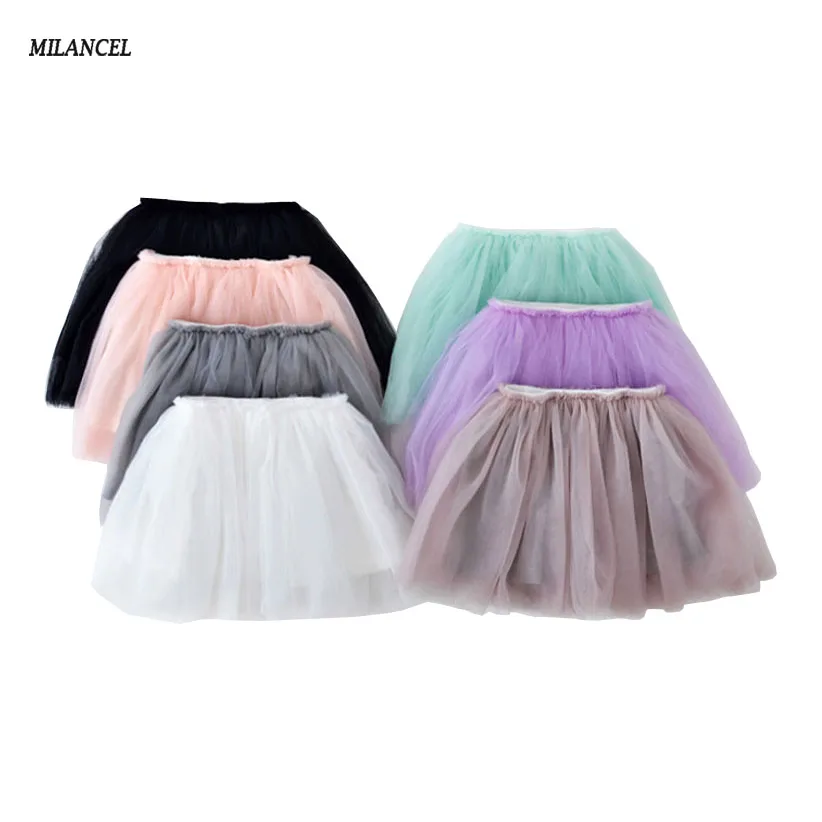 Image 2016 New summer style lovely ball gown skirt  girls tutu skirt pettiskirt 7 colors girls skirts for 2 7 years old kids skirt