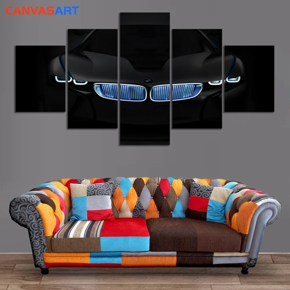 Canvas Art 5 Piece HD Pictures Black BMW i8 Canvas Painting Wall Pictures for Living Room Wall Decoration
Canvas Art 5 Piece HD Pictures Black BMW i8 Canvas Painting Wall Pictures for Living Room Wall Decoration