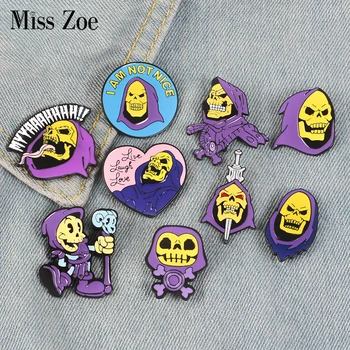 9Styles Skeletor purple hood Enamel Pin Masters of the Universe Badge Brooch Bag Clothes Lapel pin Classic Cartoon Jewelry
9Styles Skeletor purple hood Enamel Pin Masters of the Universe Badge Brooch Bag Clothes Lapel pin Classic Cartoon Jewelry