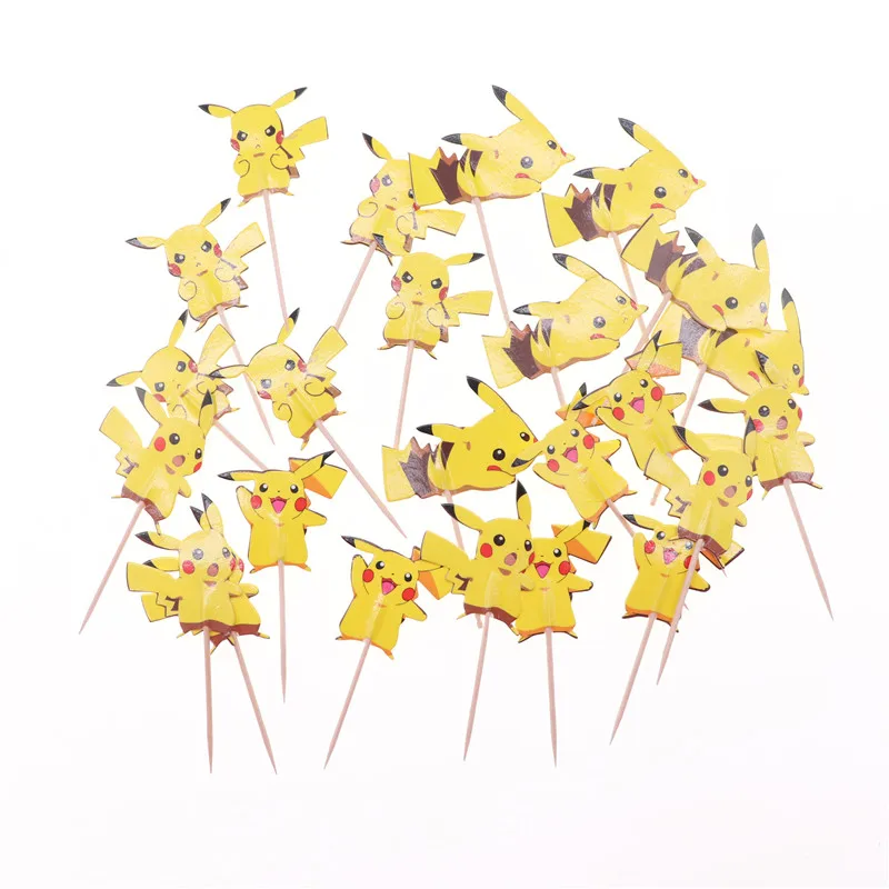 24Pcs Cartoon Pikachu Theme Cupcake Topper Cake Decoration Wedding Birthday Party Decorations Kids Baby Shower Party Supplies
24Pcs Cartoon Pikachu Theme Cupcake Topper Cake Decoration Wedding Birthday Party Decorations Kids Baby Shower Party Supplies