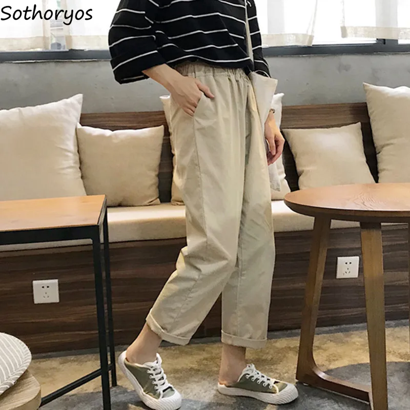 Pants Womens Wide Leg Loose Trousers Women Korean Leisure All-match Elastic Waist Harajuku Solid Retro Student Trendy Simple New
Pants Womens Wide Leg Loose Trousers Women Korean Leisure All-match Elastic Waist Harajuku Solid Retro Student Trendy Simple New