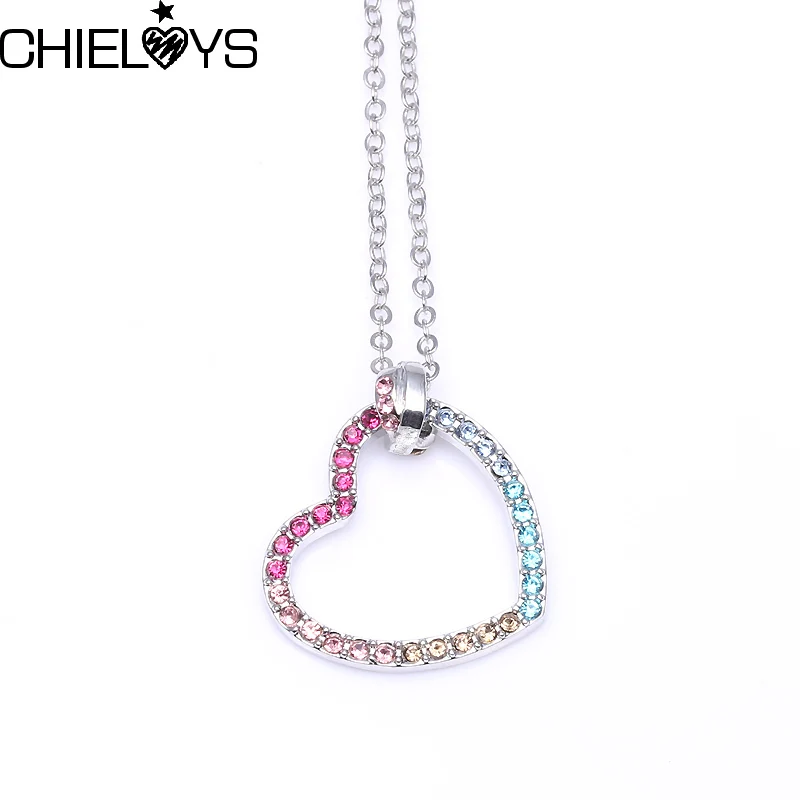 CHIELOYS Stunning Silver Plated Fashion Ornate Fun Love Necklace and Pendant Rainbow Simple Clavicle Chain Brand Jewelry NE006
CHIELOYS Stunning Silver Plated Fashion Ornate Fun Love Necklace and Pendant Rainbow Simple Clavicle Chain Brand Jewelry NE006