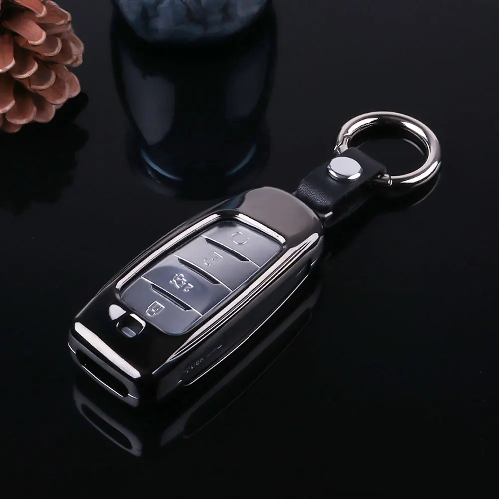 Smart Zinc Alloy Car Key Case Metal Auto Remote Fob Shell Protective Cover Keychain Holder Jacket for Changan Chana CS95
Smart Zinc Alloy Car Key Case Metal Auto Remote Fob Shell Protective Cover Keychain Holder Jacket for Changan Chana CS95