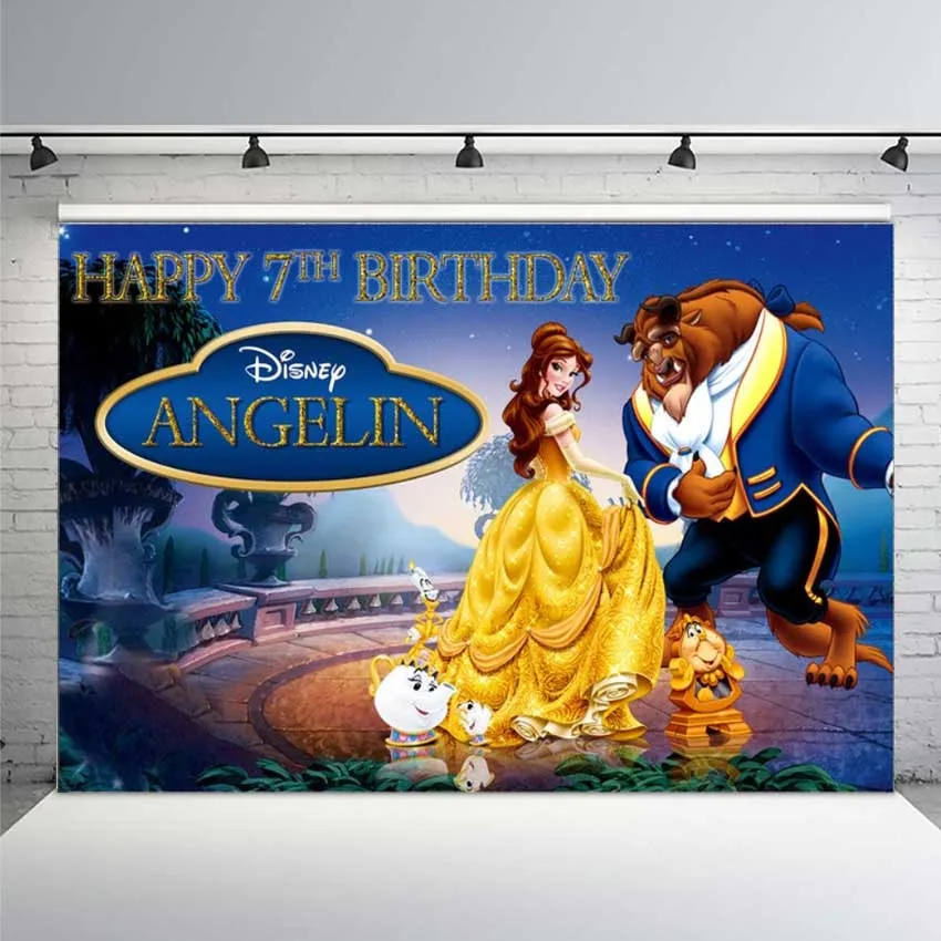 Princess Beauty and The Beast Birthday Party Photography Backdrop Gold Glitter Children Backgrounds for Photo Studio 7x5FT
Princess Beauty and The Beast Birthday Party Photography Backdrop Gold Glitter Children Backgrounds for Photo Studio 7x5FT