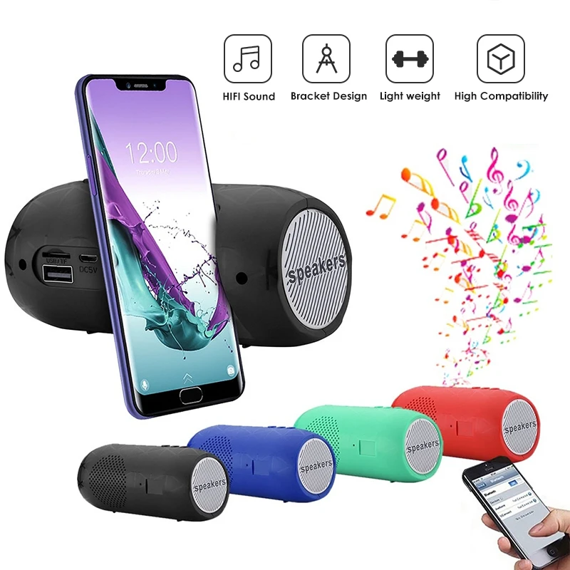 Multifuntion HIFI Portable Wireless Speaker With Mobile Phone Bracket Stereo Sound Bar TF FM Radio Subwoofer Speakers for Phone
Multifuntion HIFI Portable Wireless Speaker With Mobile Phone Bracket Stereo Sound Bar TF FM Radio Subwoofer Speakers for Phone
