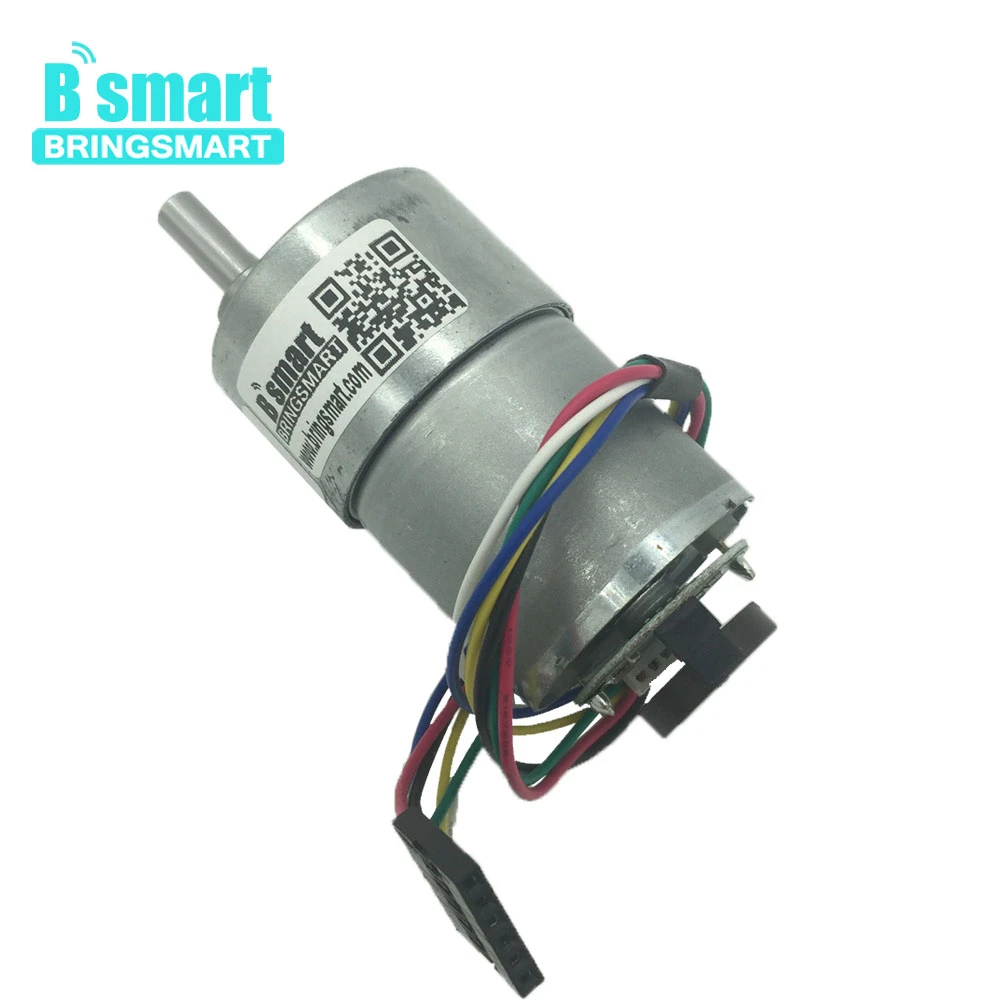 Bringsmart 12V 6-1600RPM Adjustable Speed Motor Encoder Disk Gearbox Motor High Torque Mini Motor For DIY Toy Parts JGB37-3530B
Bringsmart 12V 6-1600RPM Adjustable Speed Motor Encoder Disk Gearbox Motor High Torque Mini Motor For DIY Toy Parts JGB37-3530B