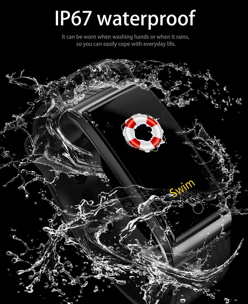Image of waterproof Smart waterproof watch with pedometer. Smart waterproof watch with heart rate monitor Foto of waterproof Smart waterproof watch with pedometer. Smart waterproof watch with heart rate monitor