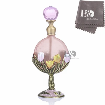 H&D 7ml Pink Refillable Perfume Bottle Adorned Tulip Flower Pattern Ancient Antique Empty Bottle Decoration Birthday Xmas Gift
H&D 7ml Pink Refillable Perfume Bottle Adorned Tulip Flower Pattern Ancient Antique Empty Bottle Decoration Birthday Xmas Gift