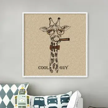 Cartoon COOL GUY Giraffe Canvas Painting Poster, Wall Decals Pictures For Kids Rooms Decoration, Wall Decor Paints Unframed
Cartoon COOL GUY Giraffe Canvas Painting Poster, Wall Decals Pictures For Kids Rooms Decoration, Wall Decor Paints Unframed