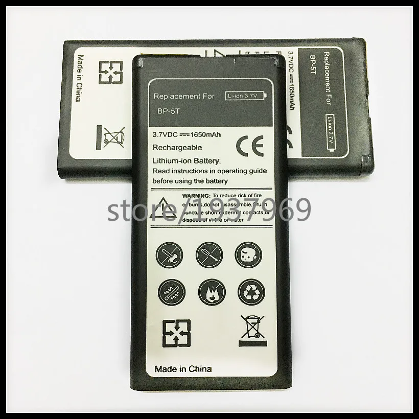 Battery BP 5T BP5T BP-5T 1650mAh Rechargeable Li-ion Battery For Nokia Lumia 820/825 BATTERY Bateria
Battery BP 5T BP5T BP-5T 1650mAh Rechargeable Li-ion Battery For Nokia Lumia 820/825 BATTERY Bateria
