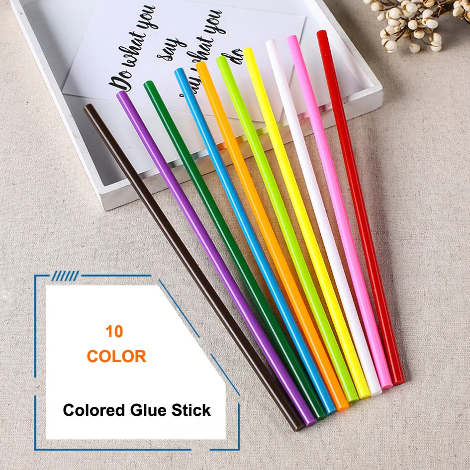 10pc 250mm Color Glue Sticks For Small Electric Glue Gun Craft Album Repair DIY Mix Color Vintage Sealing Wax Colored Glue Stick
10pc 250mm Color Glue Sticks For Small Electric Glue Gun Craft Album Repair DIY Mix Color Vintage Sealing Wax Colored Glue Stick
