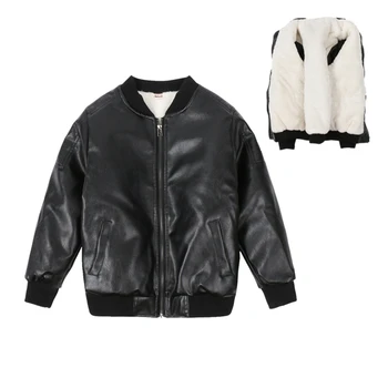 Classic Style Boy Autumn Winter Leather Jacket Warm Plush Outerwear 2018 Casual Winters Jackets for Boys Coat Kids Clothes 2-14Y
Classic Style Boy Autumn Winter Leather Jacket Warm Plush Outerwear 2018 Casual Winters Jackets for Boys Coat Kids Clothes 2-14Y