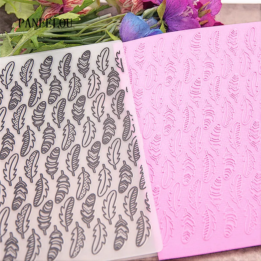 PANFELOU Feather floating Embossing folders Plastic For Scrapbooking DIY Template Fondant Cake Photo Album Card Making
PANFELOU Feather floating Embossing folders Plastic For Scrapbooking DIY Template Fondant Cake Photo Album Card Making