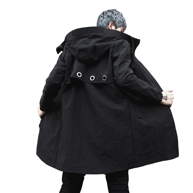 Autumn winter men long trench coat hooded jacket nightclub singer stage costume mens casual cloak hip hop punk overcoat
Autumn winter men long trench coat hooded jacket nightclub singer stage costume mens casual cloak hip hop punk overcoat