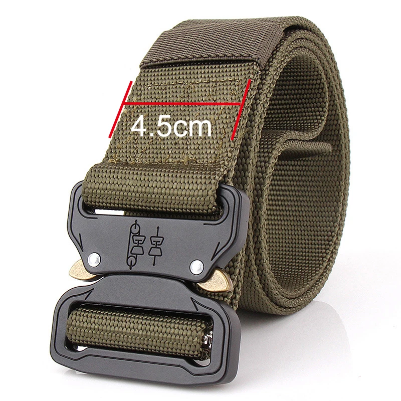 38mm / 45mm Wide Belt Nylon Tactical Survival Belt Military Army Heavy Duty Safety Gear Metal Buckle Waist Strap Men Hunter
38mm / 45mm Wide Belt Nylon Tactical Survival Belt Military Army Heavy Duty Safety Gear Metal Buckle Waist Strap Men Hunter