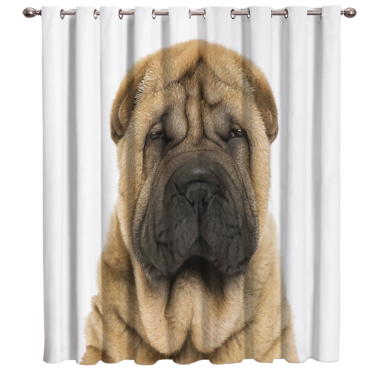 Sanddog Shar Pei Window Curtains Dark Living Room Bathroom Blackout Bedroom Drapes Indoor Kids Window Treatment Hardware Sets
Sanddog Shar Pei Window Curtains Dark Living Room Bathroom Blackout Bedroom Drapes Indoor Kids Window Treatment Hardware Sets