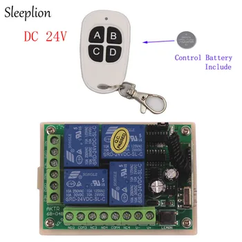 Sleeplion 24V 4Channel RF Wireless Remote Control Switch Relay Remote Control Relay 24V 4CH Module Board 315MHz/433MHz
Sleeplion 24V 4Channel RF Wireless Remote Control Switch Relay Remote Control Relay 24V 4CH Module Board 315MHz/433MHz