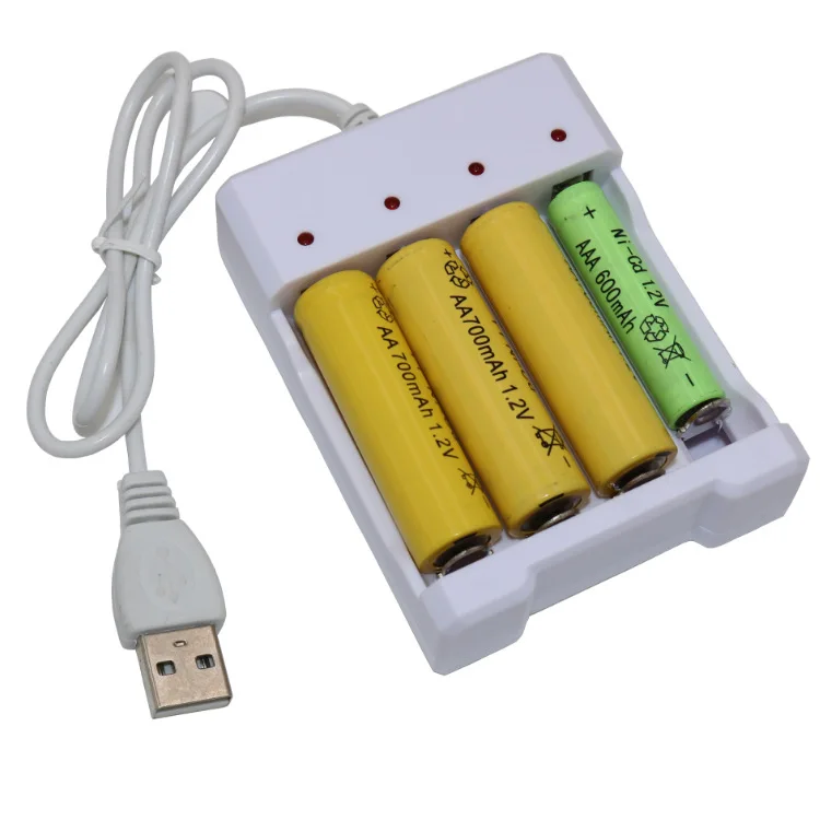 Universal Rechargeable Battery Quick Charge Adapter USB 4 Slots Output Battery Charger Battery Charging Tool For AA/AAA Battery
Universal Rechargeable Battery Quick Charge Adapter USB 4 Slots Output Battery Charger Battery Charging Tool For AA/AAA Battery
