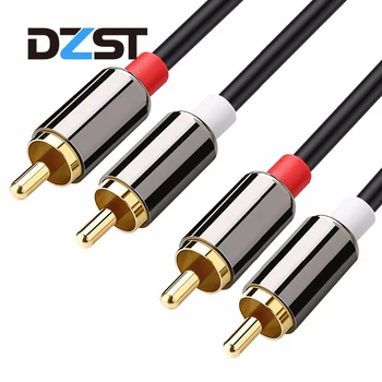 2 RCA to 2 RCA male to male audio cable Gold-Plated RCA Audio RCA Cable AUX Splitter for Amplifier CD Soundbox DVD TV 2m 3m 5m
2 RCA to 2 RCA male to male audio cable Gold-Plated RCA Audio RCA Cable AUX Splitter for Amplifier CD Soundbox DVD TV 2m 3m 5m