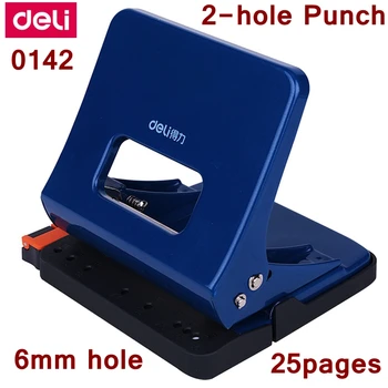 Deli 0142 Office Desk 2-Hole punch 6mm hole punch capacity 25pages 80g papers two hole documents punch
Deli 0142 Office Desk 2-Hole punch 6mm hole punch capacity 25pages 80g papers two hole documents punch