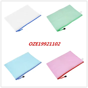 1PCS Grid Pattern Zippered Clear 34cm x 23.5cm Folder Bag for A4 Paper 
1PCS Grid Pattern Zippered Clear 34cm x 23.5cm Folder Bag for A4 Paper