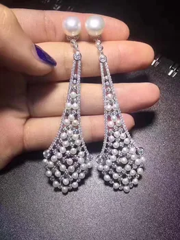 Qi Xuan_Trendy jewelry Drop Earrings_Freshwater Pearl Earrings S925 Silver Plated White Gold Unique Design Simple Temperament
Qi Xuan_Trendy jewelry Drop Earrings_Freshwater Pearl Earrings S925 Silver Plated White Gold Unique Design Simple Temperament