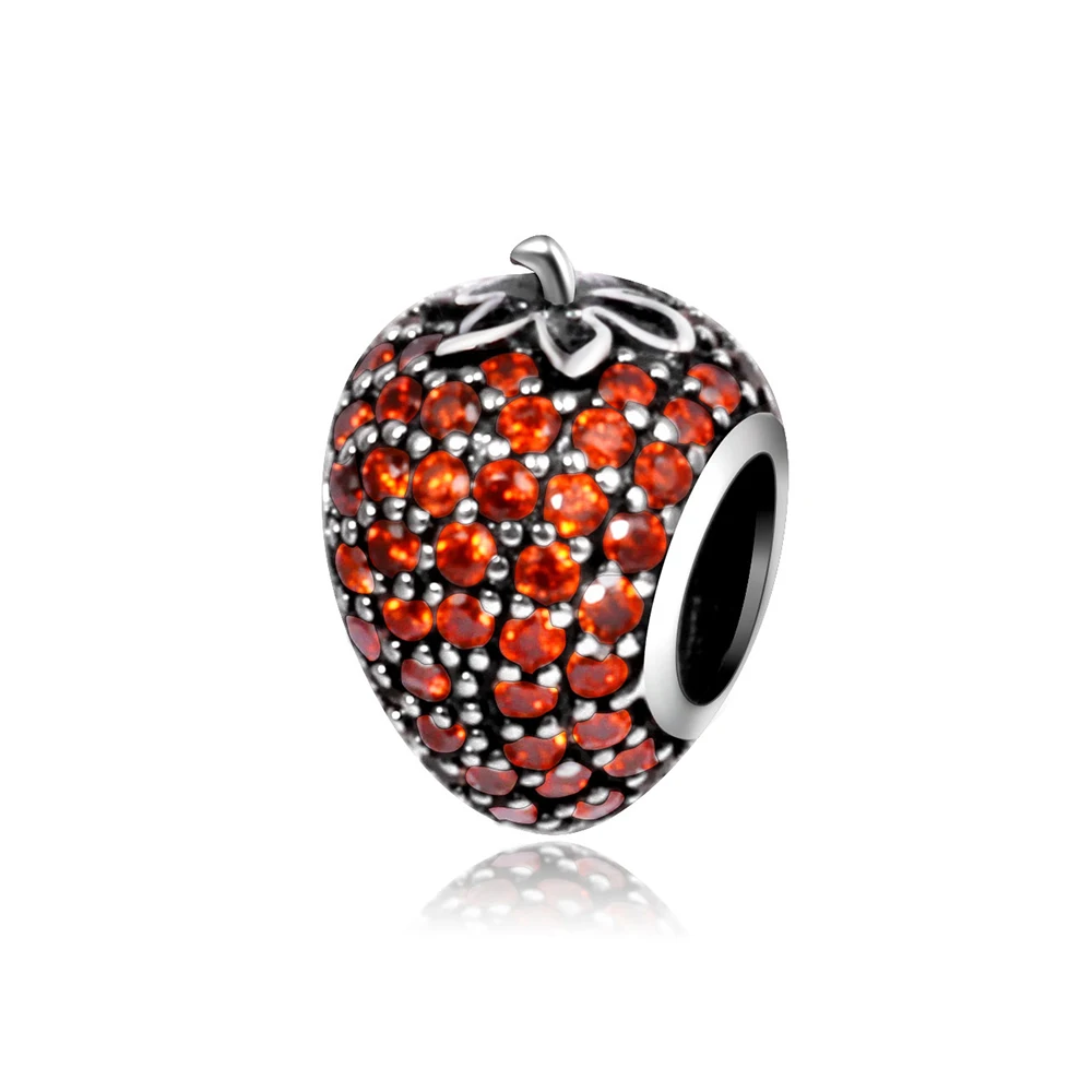 Pave Strawberry Orange CZ Charms Fits Pandora Bracelet 2016 Autumn Original 925 Sterling Silver Nature Beads DIY Jewelry Making
Pave Strawberry Orange CZ Charms Fits Pandora Bracelet 2016 Autumn Original 925 Sterling Silver Nature Beads DIY Jewelry Making