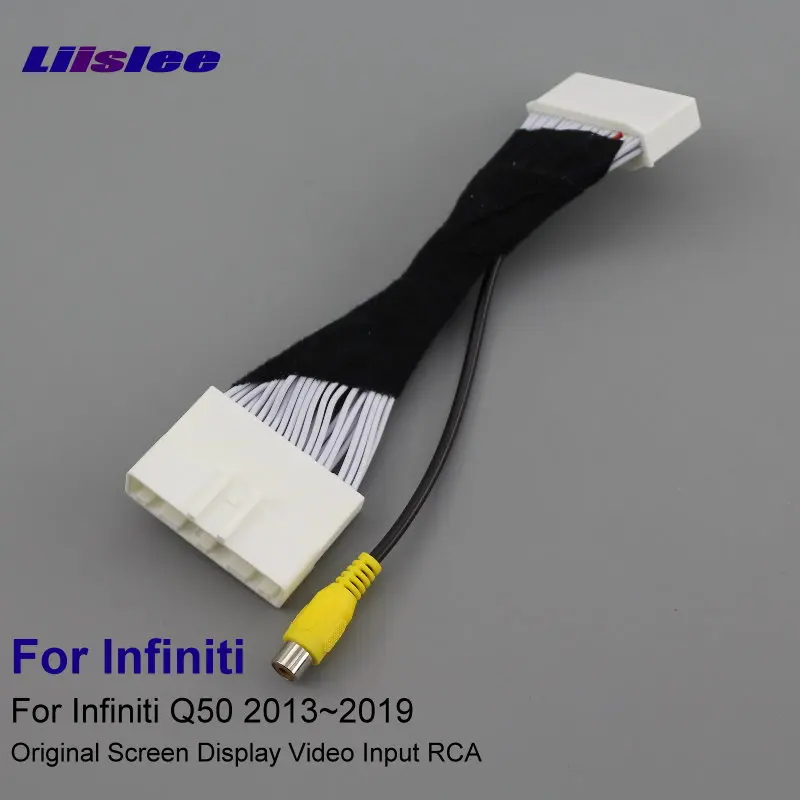 Liislee RCA Adapter Wire For Infiniti Q50/Q50L/QX30/QX50 2013~2019 video adapter of the original car screen rear view camera
Liislee RCA Adapter Wire For Infiniti Q50/Q50L/QX30/QX50 2013~2019 video adapter of the original car screen rear view camera