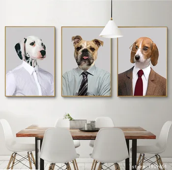 no frame cartoon animal Mr suit shirt dog canvas printings oil painting printed on cotton Kid room wall art decoration pictures
no frame cartoon animal Mr suit shirt dog canvas printings oil painting printed on cotton Kid room wall art decoration pictures