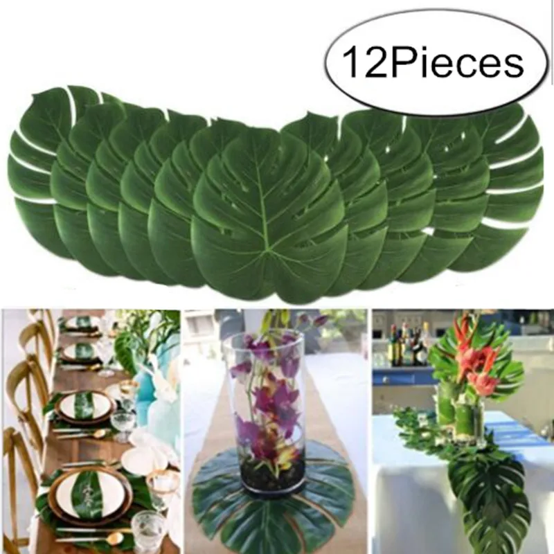 Hot sell 12Pcs Green Artificial Leaf Tropical Palm Leaves Island Style Simulation Plant Wedding Party Table Home Decor 5BB5599
Hot sell 12Pcs Green Artificial Leaf Tropical Palm Leaves Island Style Simulation Plant Wedding Party Table Home Decor 5BB5599
