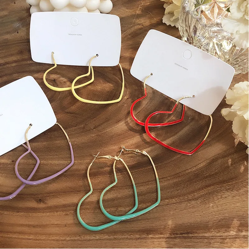 Korean Earrings Fashion Women Ear Rings 2019 Color Big Love Ear Ring Exaggeration 925 Sterling Silver Earrings Summer Jewelry
Korean Earrings Fashion Women Ear Rings 2019 Color Big Love Ear Ring Exaggeration 925 Sterling Silver Earrings Summer Jewelry