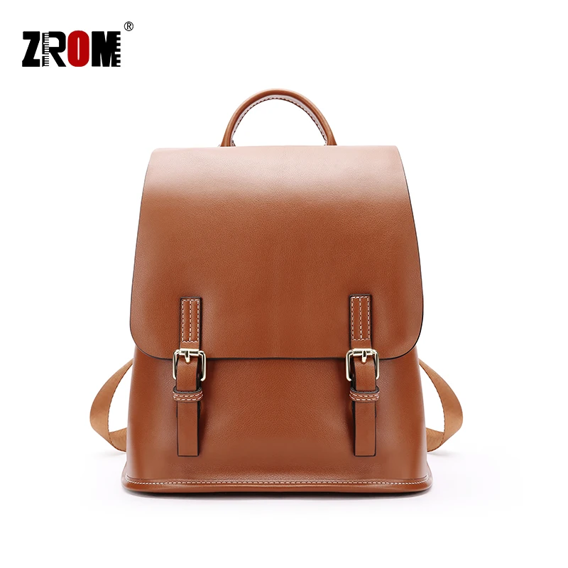 ZROM Brand Women Retro Backpack High Quality Genuine Leather Backpacks Girl Campus Bag Fashion Classic High capacity Backpacks
ZROM Brand Women Retro Backpack High Quality Genuine Leather Backpacks Girl Campus Bag Fashion Classic High capacity Backpacks