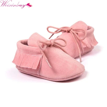 Baby Boy Girl Moccasins Soft Moccs Shoes Bebe Fringe Soft Soled Non-slip Footwear Crib Shoes New PU Suede Leather Newborn
Baby Boy Girl Moccasins Soft Moccs Shoes Bebe Fringe Soft Soled Non-slip Footwear Crib Shoes New PU Suede Leather Newborn