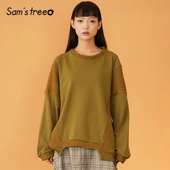 Samstree 2018 New Spring Autumn Loose Casual Women Pullover Patchwork Asymmetric Length Sweatshirts Female O-Neck Women Tops
Samstree 2018 New Spring Autumn Loose Casual Women Pullover Patchwork Asymmetric Length Sweatshirts Female O-Neck Women Tops