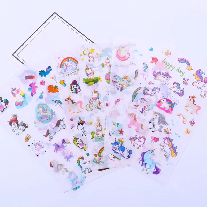 6sheets/bag Creative Cartoon Character Unicorn Stickers Scrapbooking Decorative Adhesive Stickers For Chancery Material Escolar
6sheets/bag Creative Cartoon Character Unicorn Stickers Scrapbooking Decorative Adhesive Stickers For Chancery Material Escolar