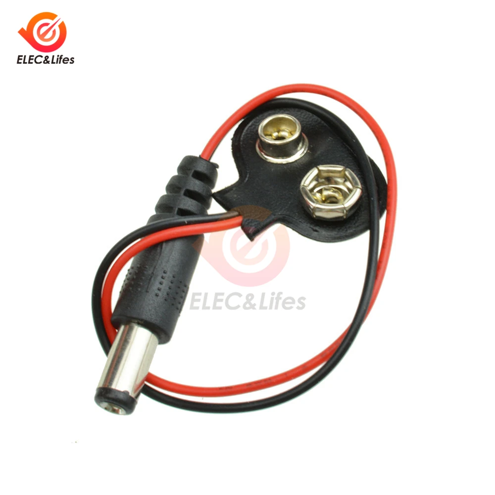 5Pcs 9V Battery Connector Snap Power Cable Battery Holder Clip Male connector adapter For Arduino Uno R3 DIY Jack Connector new
5Pcs 9V Battery Connector Snap Power Cable Battery Holder Clip Male connector adapter For Arduino Uno R3 DIY Jack Connector new