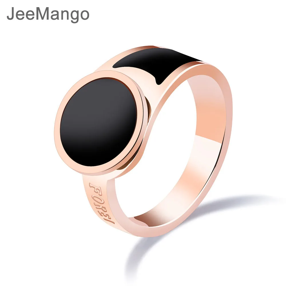 AENINE Fashion Forever Love Finger Rings For Women Rose Gold Color Black Resin Female Finger Bands Stainless Steel Gift JOGJ542
AENINE Fashion Forever Love Finger Rings For Women Rose Gold Color Black Resin Female Finger Bands Stainless Steel Gift JOGJ542