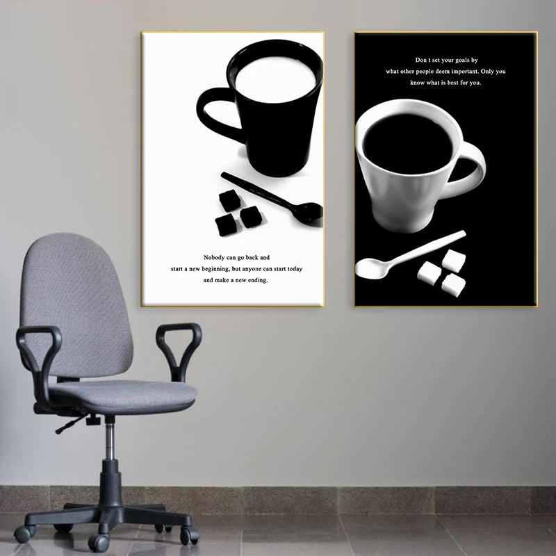 Nordic Coffee Quotes Art Posters and Prints Modern Black and White Canvas Painting Wall Decoration Picture for Kitchen Room
Nordic Coffee Quotes Art Posters and Prints Modern Black and White Canvas Painting Wall Decoration Picture for Kitchen Room