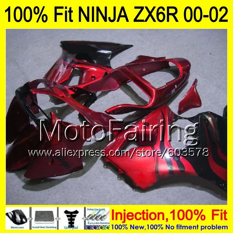 8Gifts Injection mold Body For KAWASAKI NINJA ZX-6R 00-02 INJ336 ZX 6R ZX6R 00 01 02 ZX636 636 2000 2001 2002 Fairing red black
8Gifts Injection mold Body For KAWASAKI NINJA ZX-6R 00-02 INJ336 ZX 6R ZX6R 00 01 02 ZX636 636 2000 2001 2002 Fairing red black